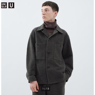 ユニクロ(UNIQLO)のUNIQLO U フリースジャージーオーバーシャツ(シャツ)