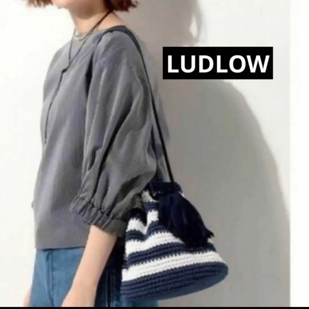 LUDLOW(ラドロー)のLUDLOW ラドロー★ラフィア タッセルポシェット　巾着　ショルダーバック レディースのバッグ(ショルダーバッグ)の商品写真