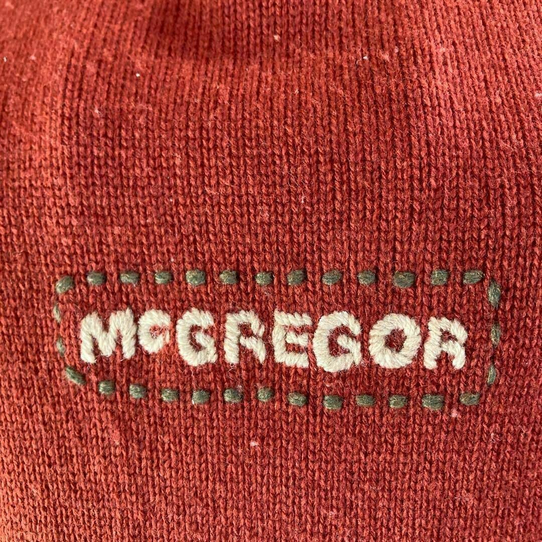 McGREGOR(マックレガー)の《激推しSALE》McGREGOR Lサイズ ウール100 フードつきレッド レディースのトップス(ニット/セーター)の商品写真