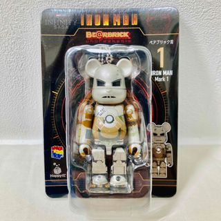 ベアブリック(BE@RBRICK)の【新品未開封】ハッピーくじBE@RBRICKアイアンマン ベアブリック賞マーク1(アメコミ)