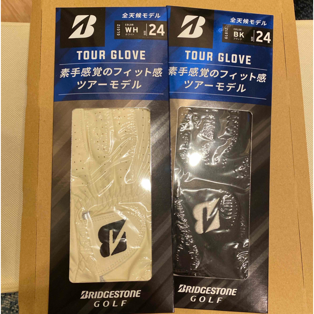 BRIDGESTONE(ブリヂストン)のBRIDGESTONE ゴルフグローブ TOUR GLOVE GLG12セット スポーツ/アウトドアのゴルフ(その他)の商品写真