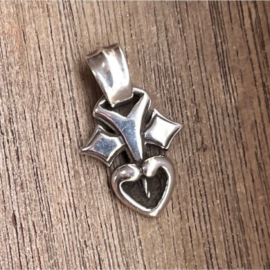 BILL WALL LEATHER(ビルウォールレザー)のBWLビルウォールレザー/ PIERCED HEART 925ペンダント メンズのアクセサリー(ネックレス)の商品写真