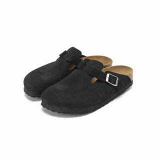 ビルケンシュトック(BIRKENSTOCK)の新品★ビルケンシュトック ボストン 24.0 ビルケン スウェード ブラック(サンダル)