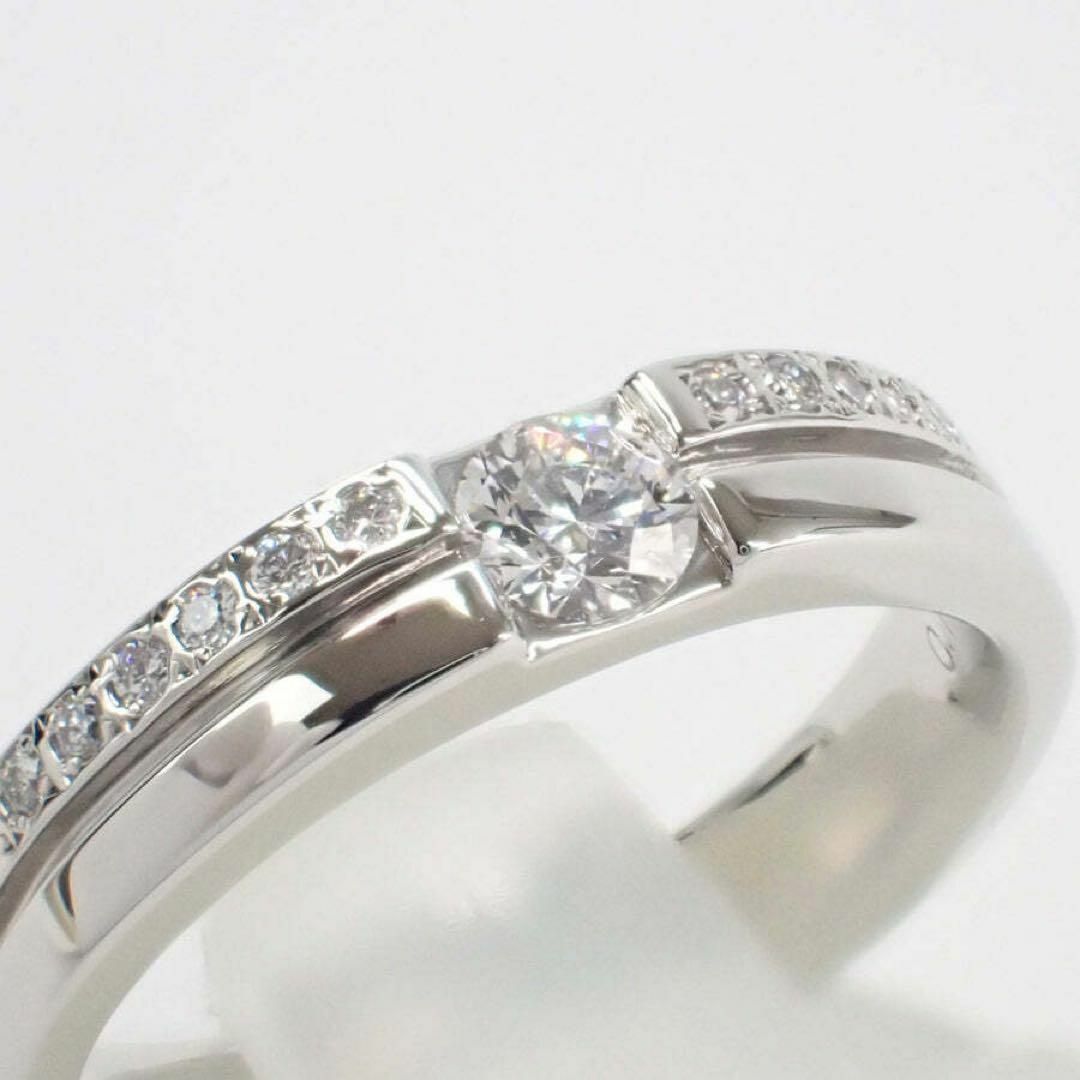 Pt900 デザインリング エメラルド 0.65ct ダイヤ 0.46ct レディースのアクセサリー(リング(指輪))の商品写真