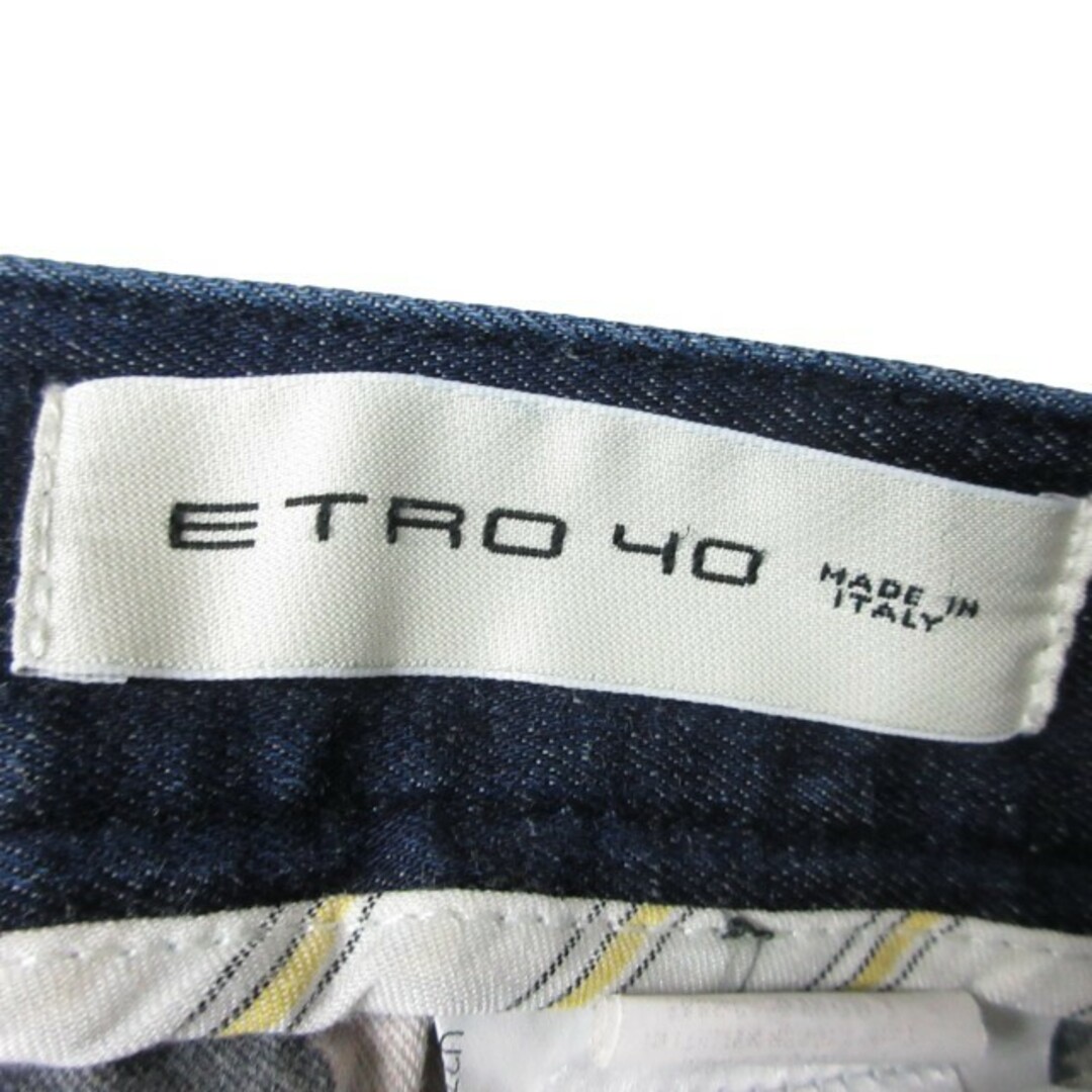 ETRO(エトロ)のエトロ 美品 ペイズリー デニム ジーンズ 総柄 青 40 約L IBO47 メンズのパンツ(デニム/ジーンズ)の商品写真