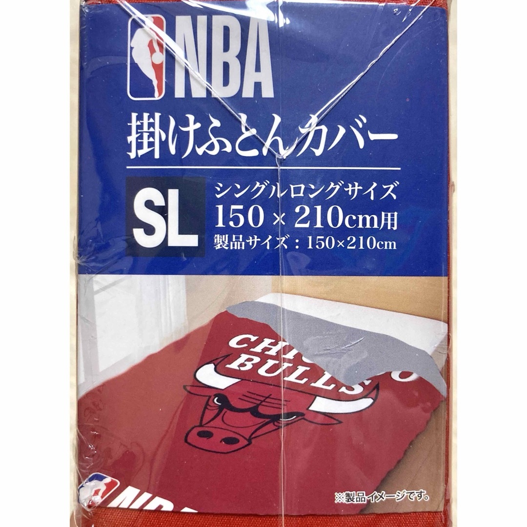 NBA  掛け布団カバー　シングル　バスケ　赤　レッド　ブルズ インテリア/住まい/日用品の寝具(シーツ/カバー)の商品写真