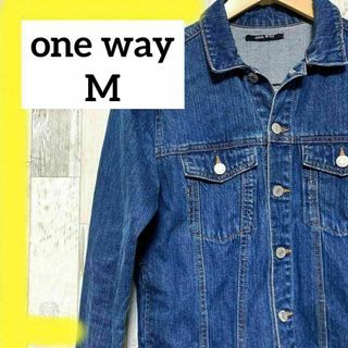 目玉商品　ワンウェイ one way M デニムジャケット　a1006　デート服