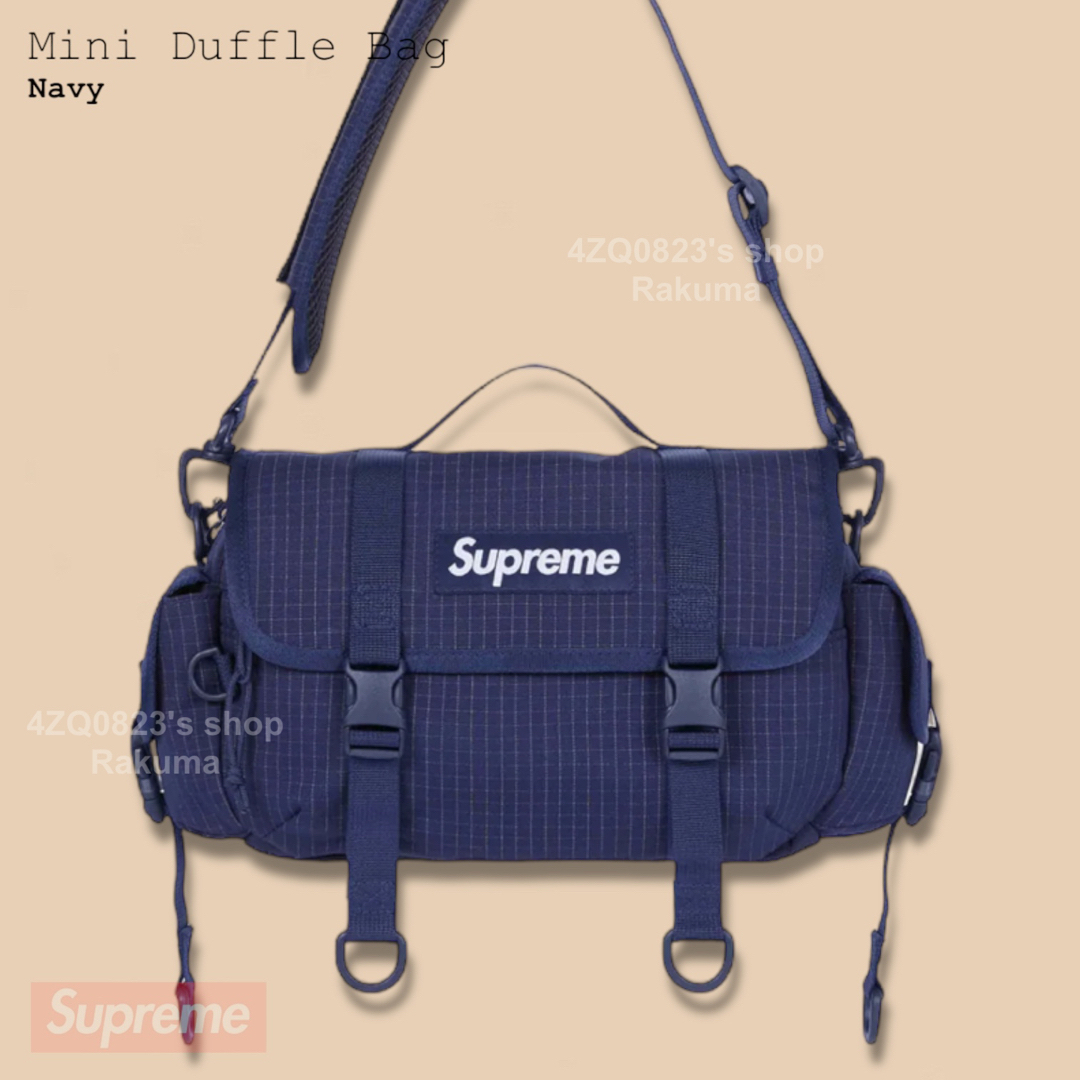 Supreme(シュプリーム)のSupreme Mini Duffle Bag ミニ ダッフル バッグ ネイビー メンズのバッグ(メッセンジャーバッグ)の商品写真