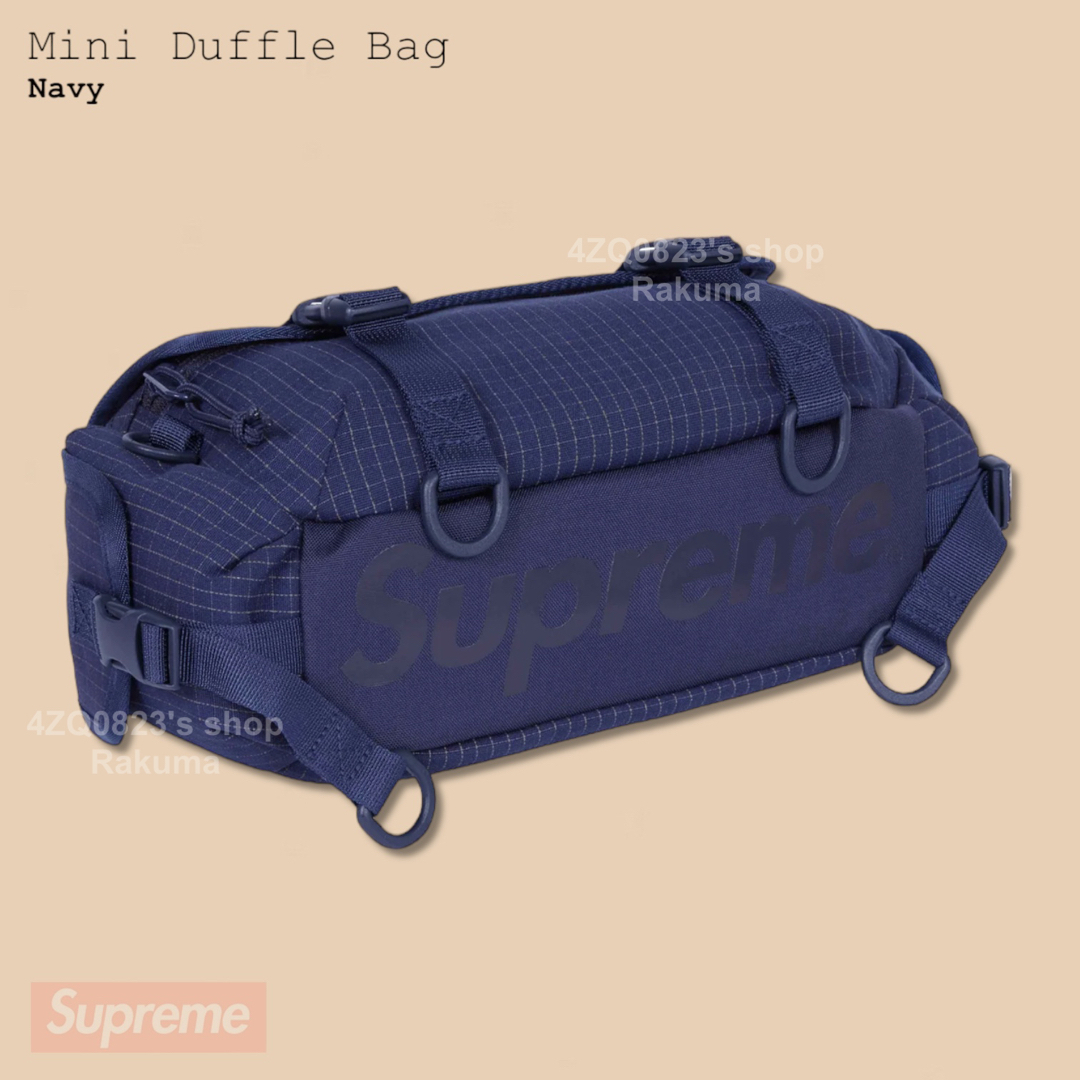 Supreme(シュプリーム)のSupreme Mini Duffle Bag ミニ ダッフル バッグ ネイビー メンズのバッグ(メッセンジャーバッグ)の商品写真