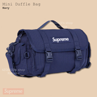 シュプリーム(Supreme)のSupreme Mini Duffle Bag ミニ ダッフル バッグ ネイビー(メッセンジャーバッグ)