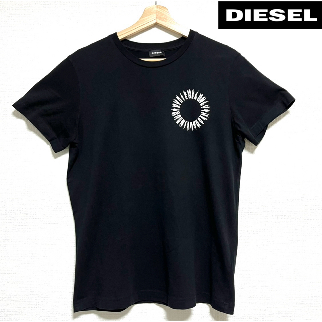 DIESEL(ディーゼル)の【新品】DIESELディーゼル④フロント&バックにダブルブランドサークルロゴ メンズのトップス(Tシャツ/カットソー(半袖/袖なし))の商品写真