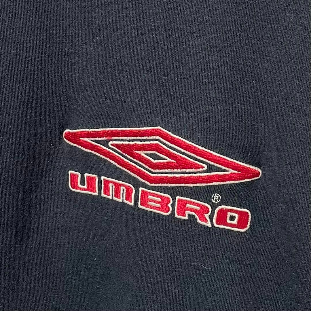 UMBRO - 90's アンブロ ロゴスウェット 刺繍 ネイビー レッド バイ