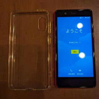 ラクテン(Rakuten)の楽天ミニ　Rakuten mini 赤　レッド(スマートフォン本体)