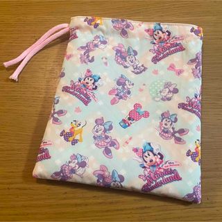 handmade ♡ コップ袋 ミニーのファンダーランド 巾着　ギザギザ(外出用品)