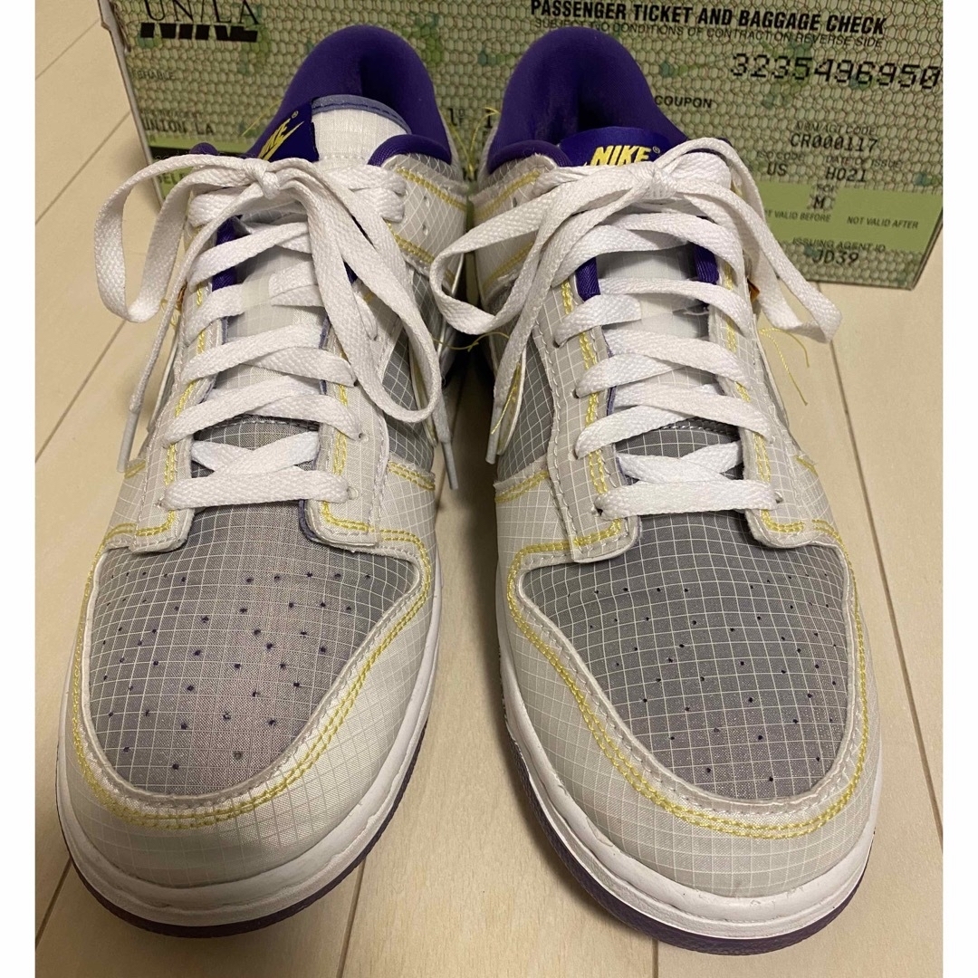 NIKE(ナイキ)のUNION × Nike Dunk Low Court Purple28cm中古 メンズの靴/シューズ(スニーカー)の商品写真