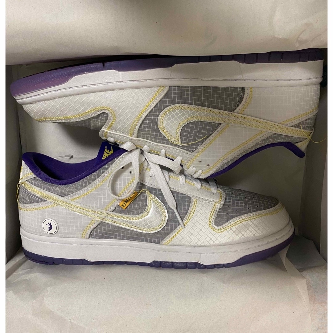 NIKE(ナイキ)のUNION × Nike Dunk Low Court Purple28cm中古 メンズの靴/シューズ(スニーカー)の商品写真