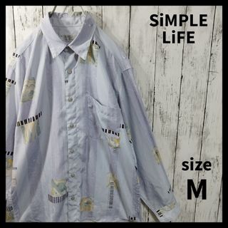 シンプルライフ(SIMPLE LIFE)の【SiMPLE LiFE】Patterned Drape Shirt　D464(シャツ)