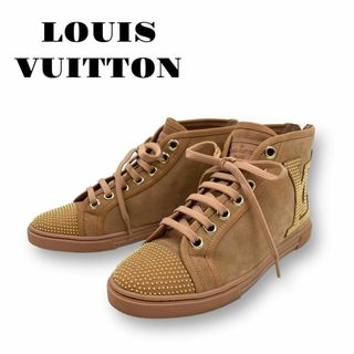 ルイヴィトン(LOUIS VUITTON)の未使用級 LOUIS VUITTON スニーカー ハイカット スタッズ LVロゴ(スニーカー)