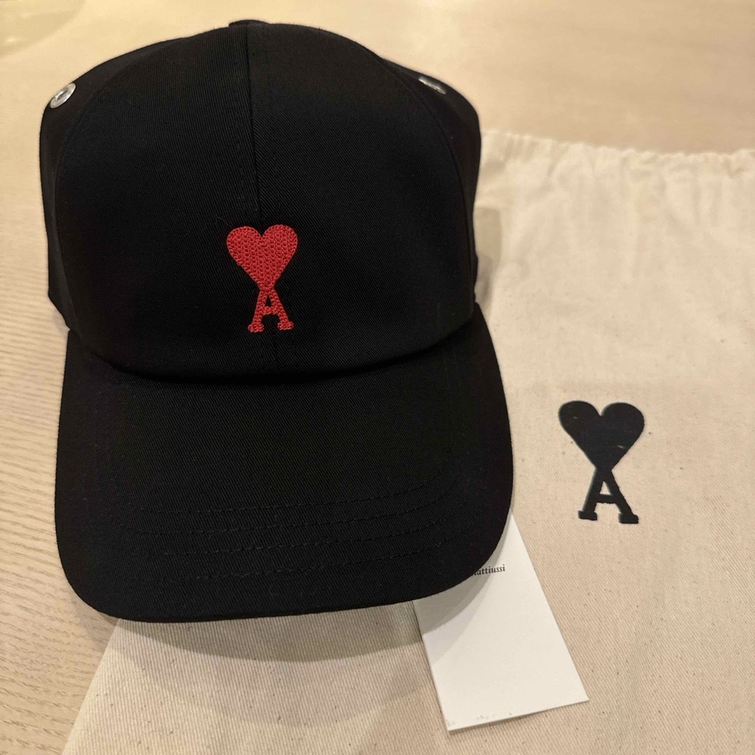 ami - 新品タグ付きAMI PARIS アミ パリス ブラックロゴキャップ ami - 新品タグ付きAMI PARIS アミ パリス ブラックロゴキャップ