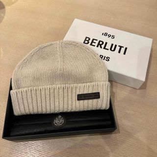 ベルルッティ(Berluti)の新品未使用ベルルッティ　ニット帽　ホワイト(ニット帽/ビーニー)