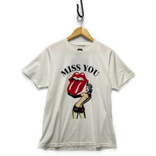 ヒステリックグラマー(HYSTERIC GLAMOUR)のHYSTERIC GLAMOUR XXX ヒステリックグラマー RS ローリング ストーンズ MISS YOU 半袖Ｔシャツ ホワイト サイズL 正規品 / B4989(Tシャツ/カットソー(半袖/袖なし))