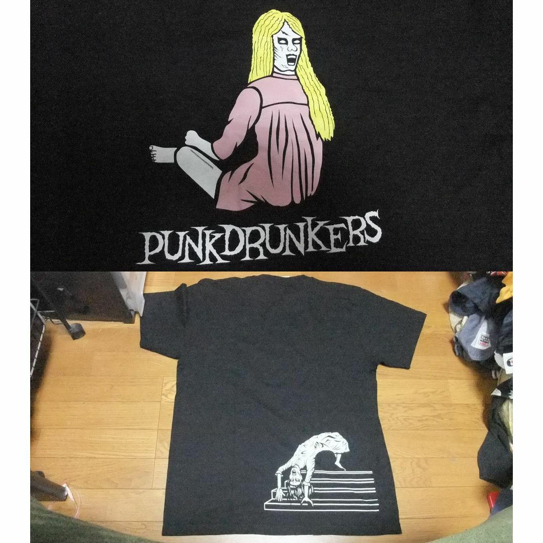 PUNK DRUNKERS(パンクドランカーズ)の未使用 パンクドランカーズ punkdrunkers ブリッジ階段 TシャツXL メンズのトップス(Tシャツ/カットソー(半袖/袖なし))の商品写真