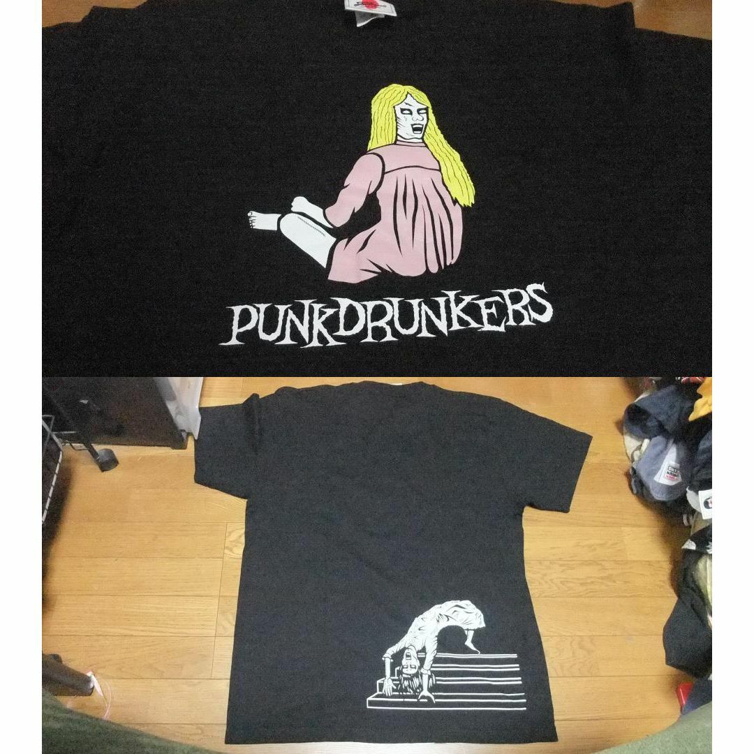 PUNK DRUNKERS(パンクドランカーズ)の未使用 パンクドランカーズ punkdrunkers ブリッジ階段 TシャツXL メンズのトップス(Tシャツ/カットソー(半袖/袖なし))の商品写真