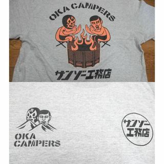 パンクドランカーズ(PUNK DRUNKERS)の未使用 丘キャンパーズ サンゾー工務店 TシャツXXL punkdrunkers(Tシャツ/カットソー(半袖/袖なし))