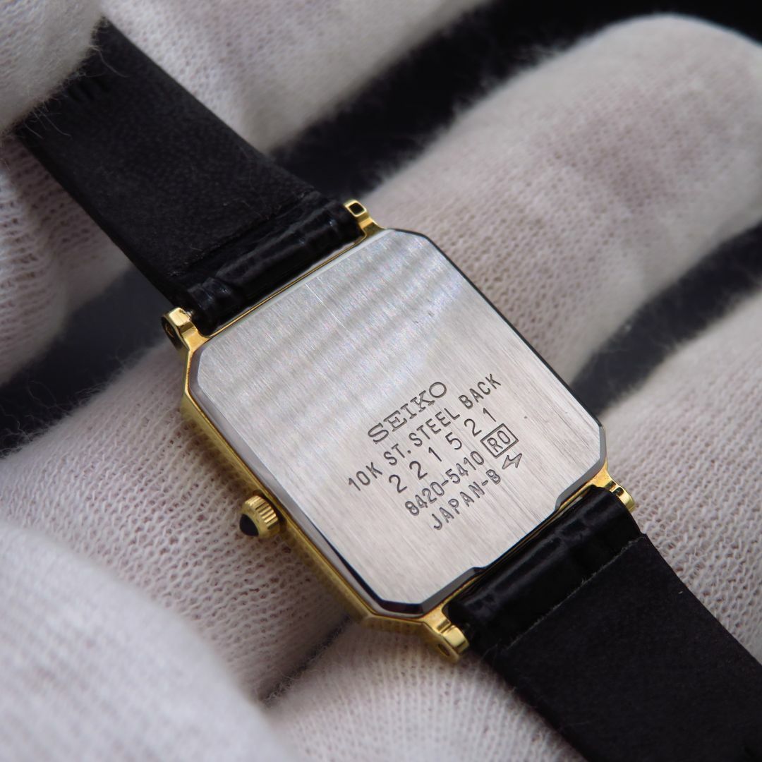 SEIKO(セイコー)のSEIKO Exceline 腕時計 10K ゴールド レクタンギュラー レディースのファッション小物(腕時計)の商品写真