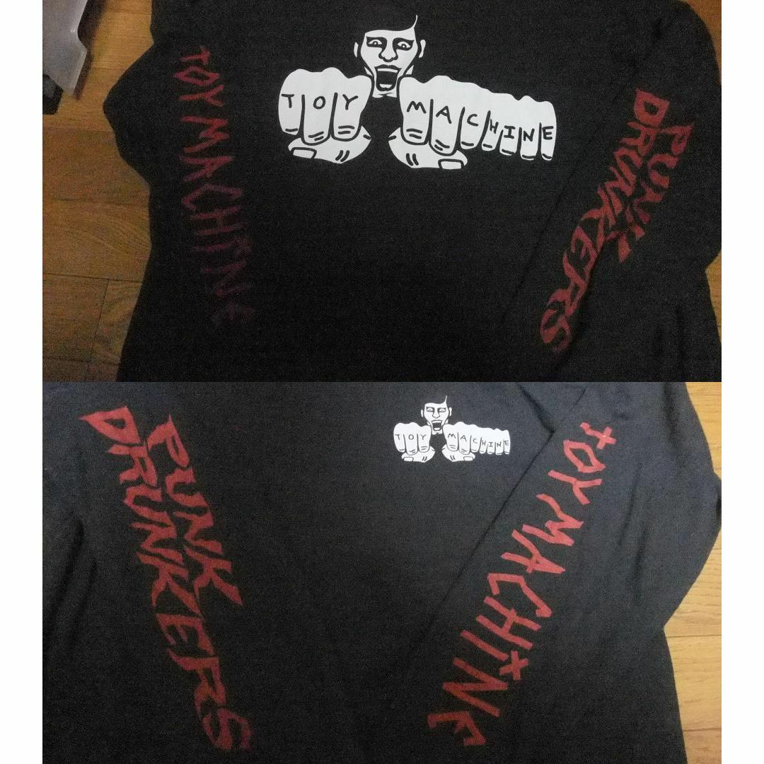 PUNK DRUNKERS(パンクドランカーズ)のpunkdrunkers トイマシーン コラボ ロング Tシャツ ロンT XL メンズのトップス(Tシャツ/カットソー(七分/長袖))の商品写真