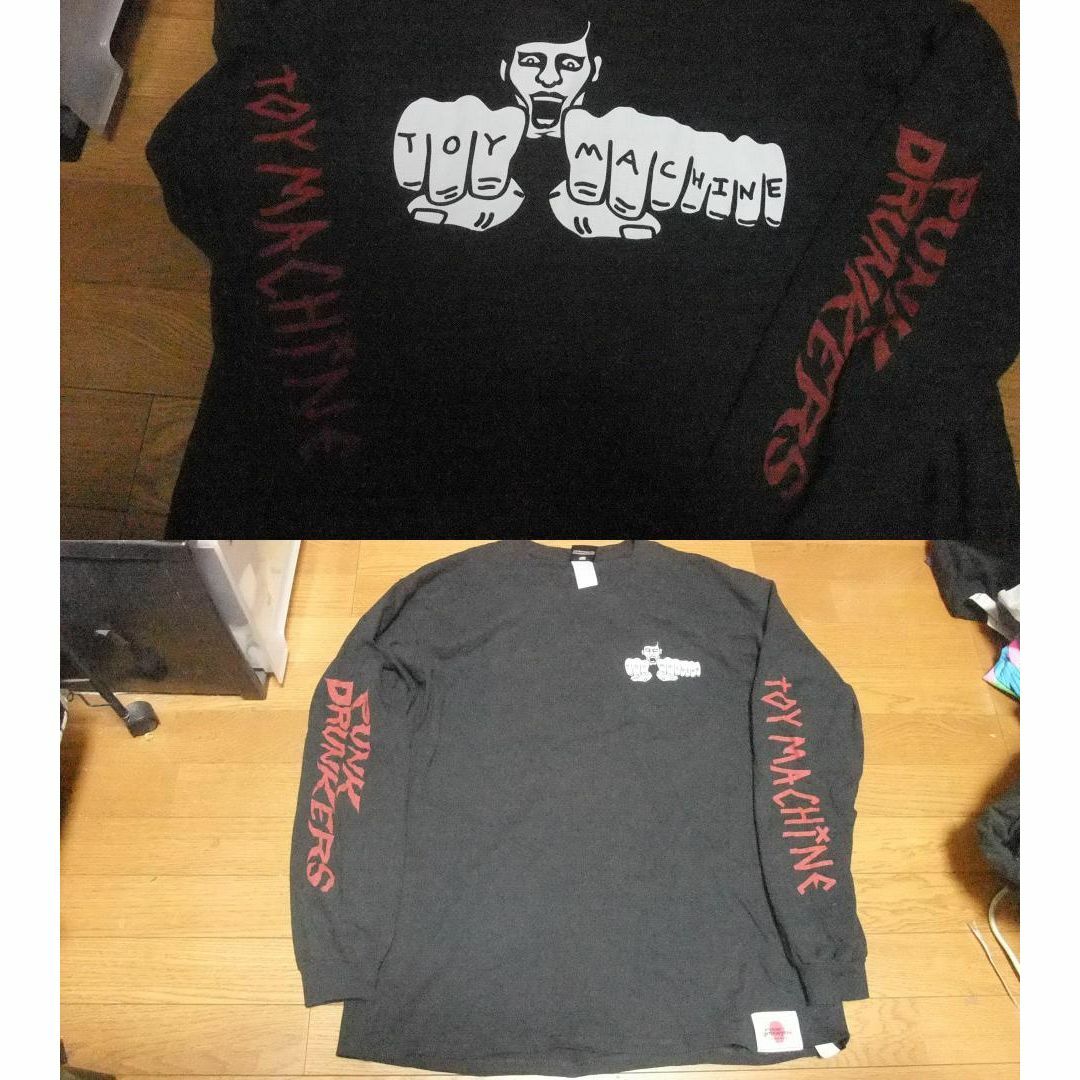 PUNK DRUNKERS(パンクドランカーズ)のpunkdrunkers トイマシーン コラボ ロング Tシャツ ロンT XL メンズのトップス(Tシャツ/カットソー(七分/長袖))の商品写真