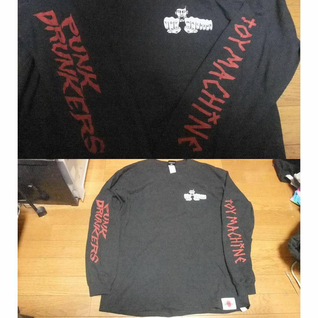 PUNK DRUNKERS(パンクドランカーズ)のpunkdrunkers トイマシーン コラボ ロング Tシャツ ロンT XL メンズのトップス(Tシャツ/カットソー(七分/長袖))の商品写真