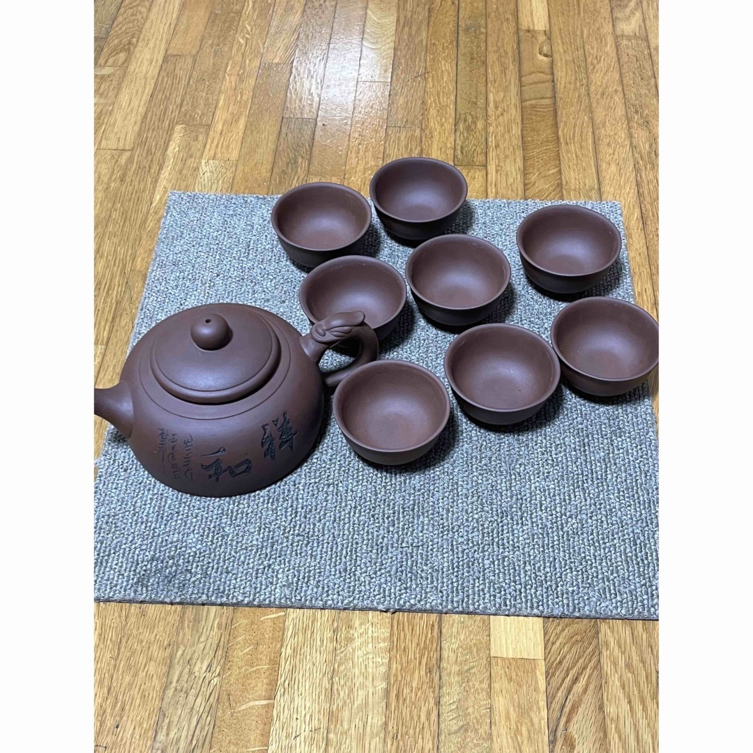 【新品】宜興紫砂茶具セット 紫砂朱泥高級茶壺 中華茶器 茶器セット 急須 湯呑 | フリマアプリ ラクマ