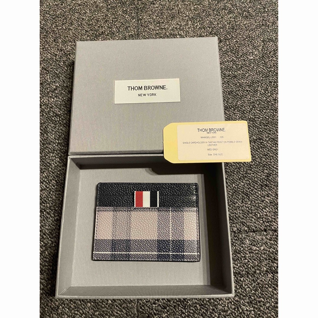 THOM BROWNE(トムブラウン)のThom browne トムブラウン　カードケース　レザーケース新品未使用 メンズのファッション小物(名刺入れ/定期入れ)の商品写真