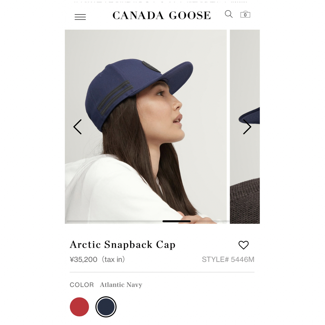 CANADA GOOSE(カナダグース)のカナダグース  canada goose ニューエラ　キャップ帽子　新品 メンズの帽子(キャップ)の商品写真