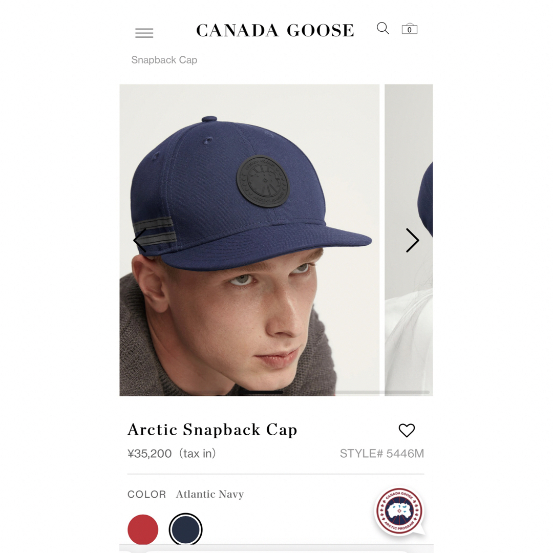 CANADA GOOSE(カナダグース)のカナダグース  canada goose ニューエラ　キャップ帽子　新品 メンズの帽子(キャップ)の商品写真