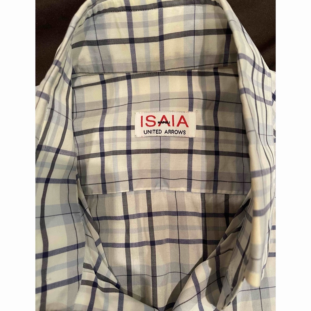 ISAIA(イザイア)のISAIAイザイア　ラウンドカラーチェックシャツ　ユナイテッドアローズ メンズのトップス(シャツ)の商品写真