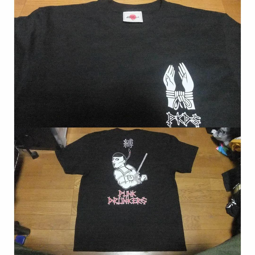 PUNK DRUNKERS(パンクドランカーズ)の未使用 SM パンクドランカーズ punkdrunkers Tシャツ 黒 XL メンズのトップス(Tシャツ/カットソー(半袖/袖なし))の商品写真