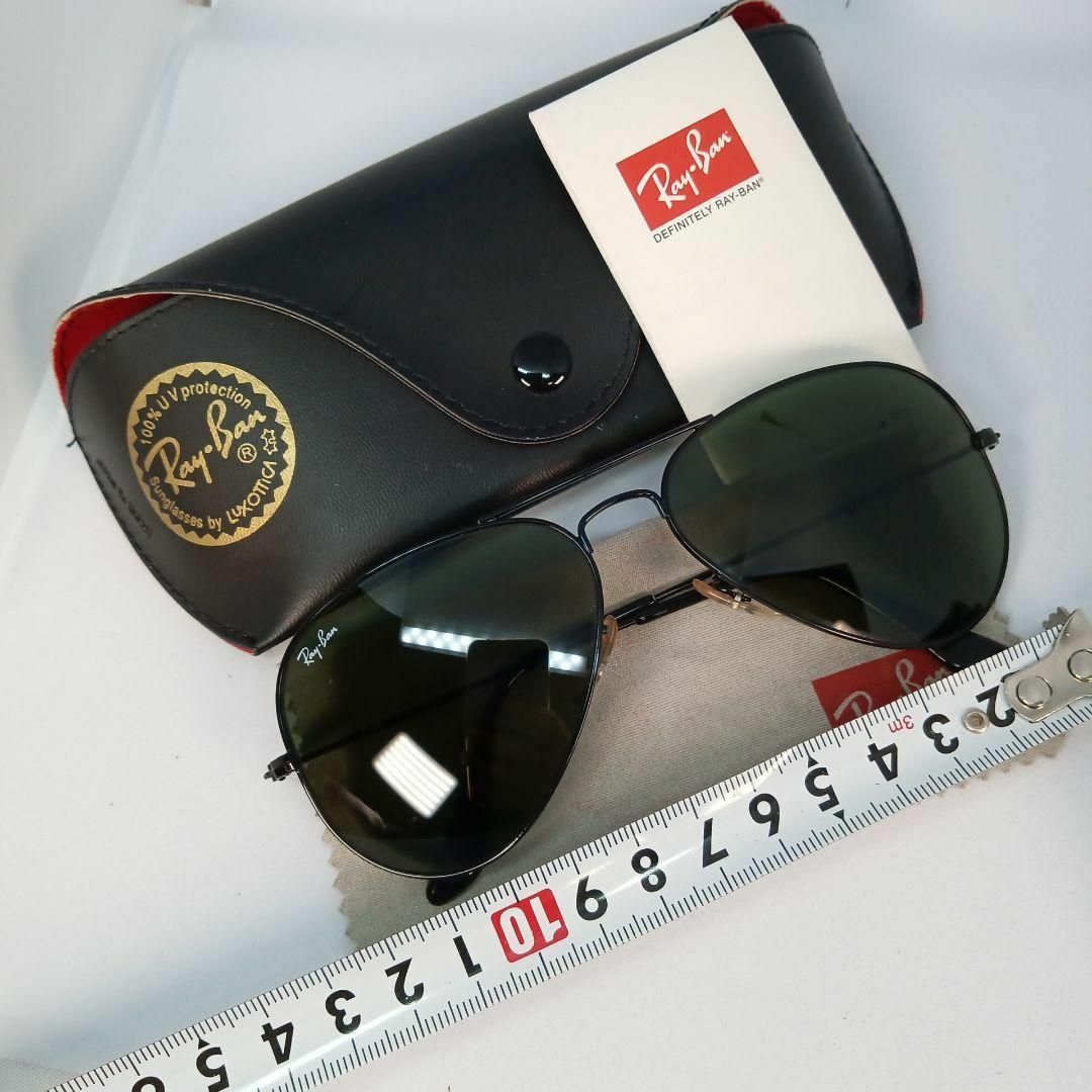 Ray-Ban(レイバン)の44超美品　レイバン　サングラス　メガネ　眼鏡　度無　3025　アビエーター メンズのファッション小物(サングラス/メガネ)の商品写真