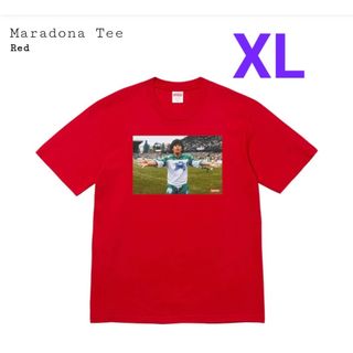 シュプリーム(Supreme)のSupreme Maradona Tee Redシュプリーム　マラドーナ XL(Tシャツ/カットソー(半袖/袖なし))