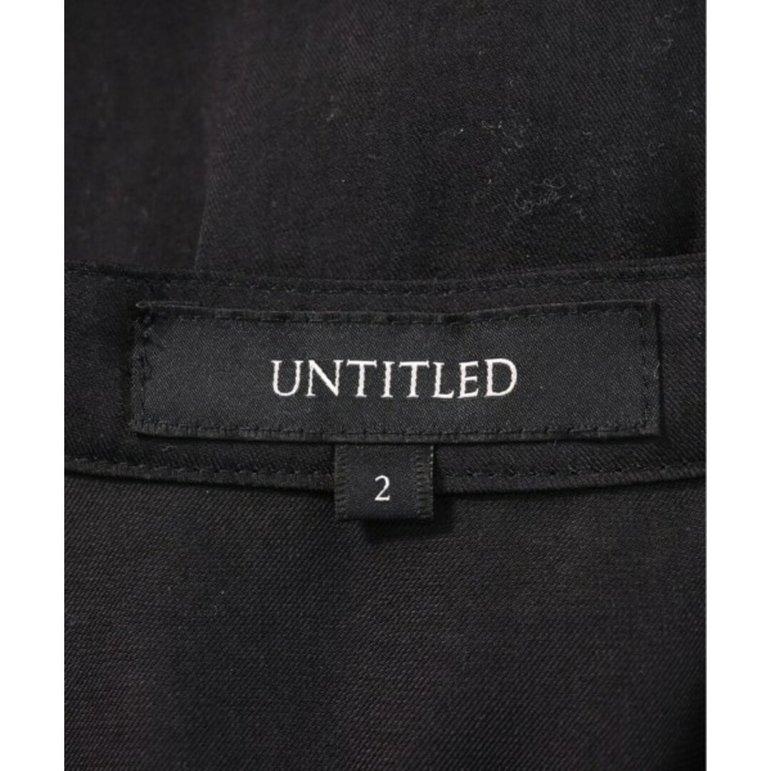 UNTITLED(アンタイトル)のUNTITLED アンタイトル ブラウス 2(M位) 黒 【古着】【中古】 レディースのトップス(シャツ/ブラウス(長袖/七分))の商品写真