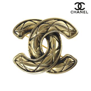 シャネル(CHANEL)のシャネル CHANEL ココマーク マトラッセ ブローチ(ブローチ/コサージュ)