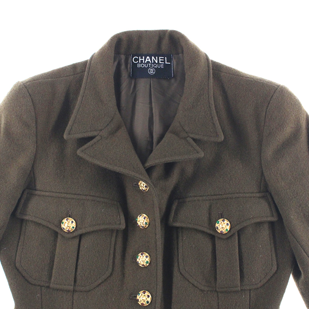 CHANEL(シャネル)のシャネル CHANEL グリポア ウール コート ジャケット レディースのジャケット/アウター(その他)の商品写真