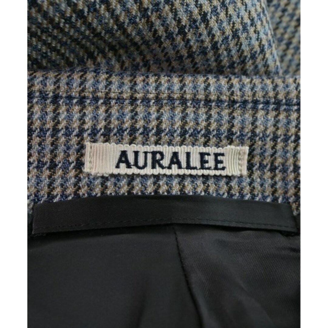 AURALEE(オーラリー)のAURALEE コート（その他） 5(L位) グレーx紺x水色(総柄) 【古着】【中古】 メンズのジャケット/アウター(その他)の商品写真