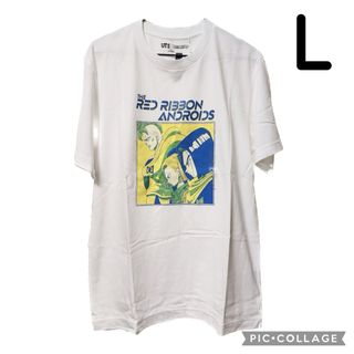 ユニクロ(UNIQLO)の◆ ユニクロ ドラゴンボール Tシャツ UT 人造人間 半袖 ホワイト L .(Tシャツ/カットソー(半袖/袖なし))