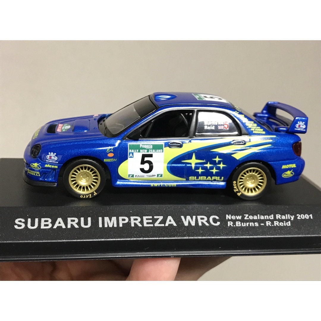 非売品 1/43 SUBARU IMPREZA WRC 2001  エンタメ/ホビーのおもちゃ/ぬいぐるみ(ミニカー)の商品写真