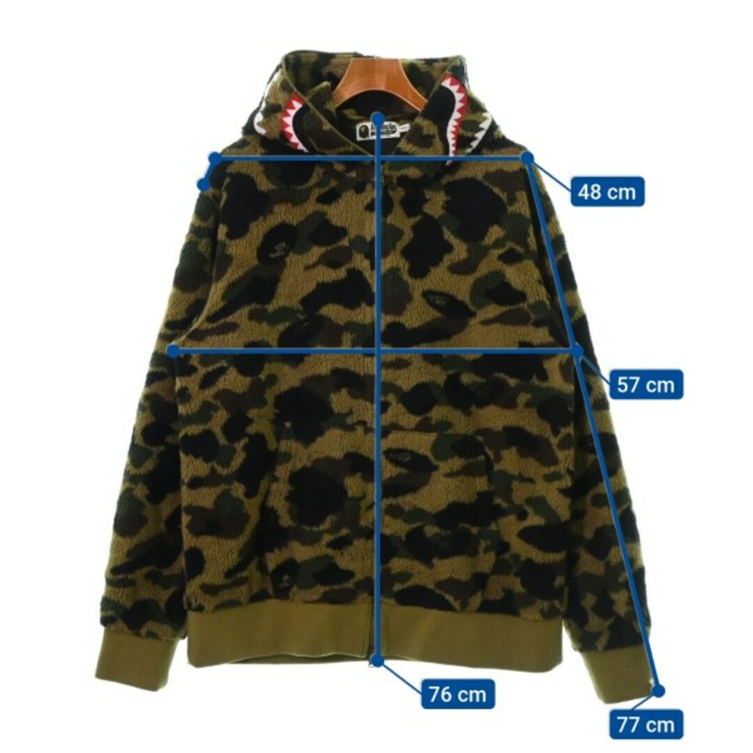 A BATHING APE - A BATHING APE パーカー XXL カーキx茶x黒(迷彩 A BATHING APE - A BATHING APE パーカー XXL カーキx茶x黒(迷彩