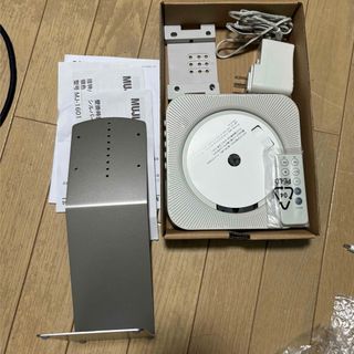 ムジルシリョウヒン(MUJI (無印良品))の無印CDプレイヤー　スタンド付き(スピーカー)