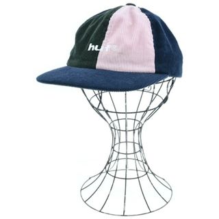 ハフ(HUF)のHUF ハフ キャップ - 紺x緑xピンク 【古着】【中古】(キャップ)