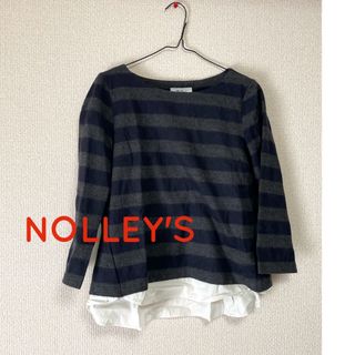 ノーリーズ(NOLLEY'S)のノーリーズ　カットソー　セーター　トップス ボーダー(カットソー(長袖/七分))